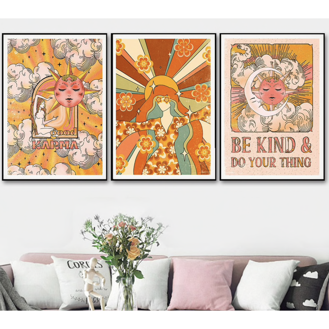 70s Style Karma Poster