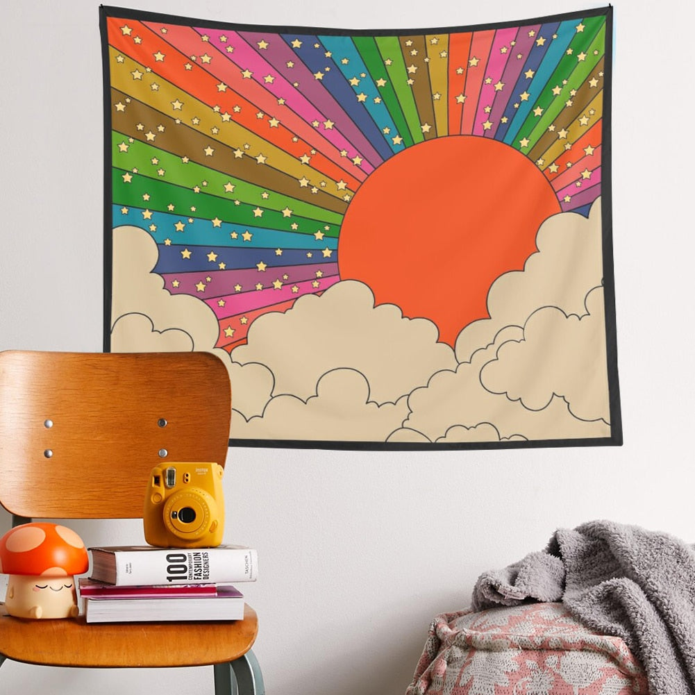 Trippy Sunshine Tapestry
