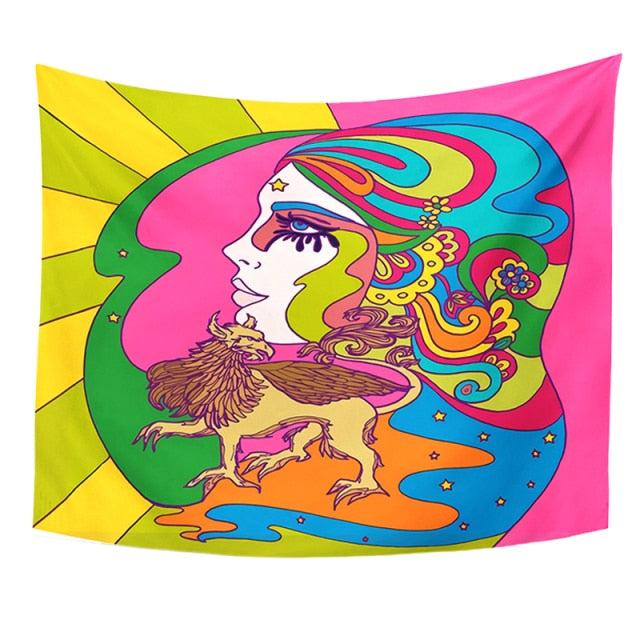 Vintage Face Tapestry
