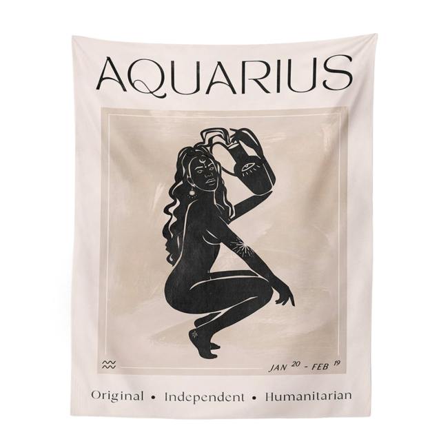 Natural Aquarius Tapestry