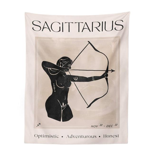 Natural Sagittarius Tapestry