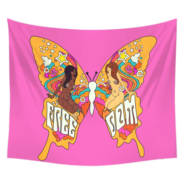 Free Roam Butterfly Tapestry