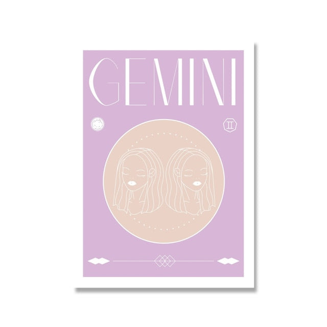 Gemini Pastel Poster