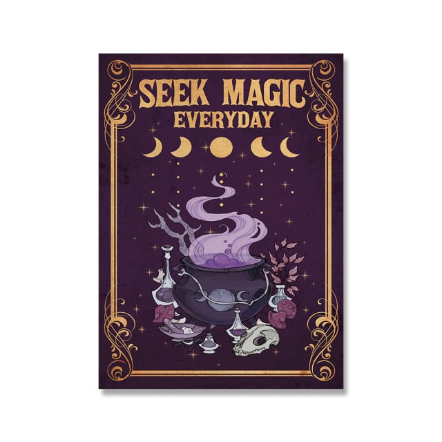 Seek Magic Everyday Witchy Poster