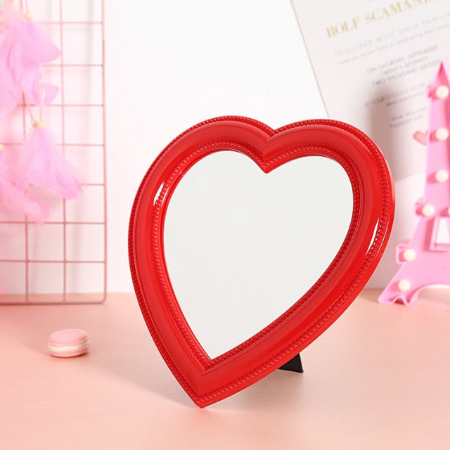 Red Heart Mirror