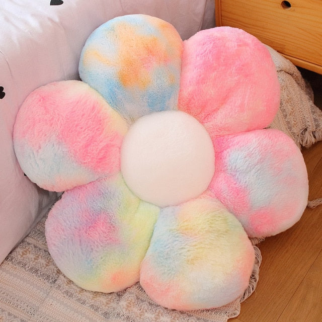 Rainbow Flower Pillow