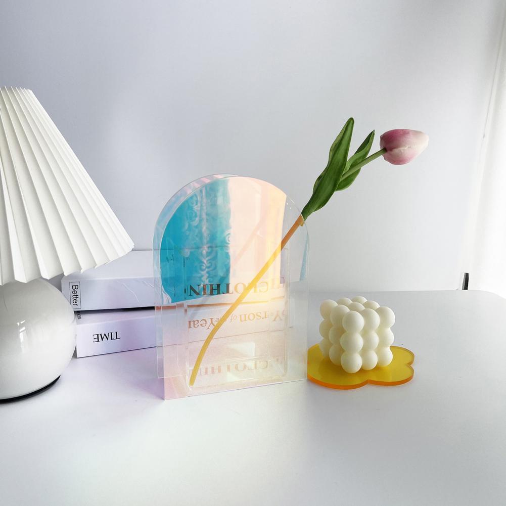 Rainbow Acrylic Arch Vase