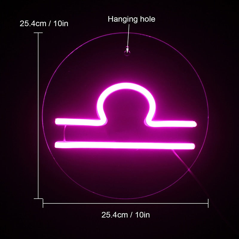 Libra Neon Light Sign