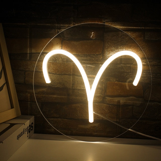 Aries Neon Light Sign