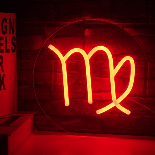 Virgo Neon Light Sign