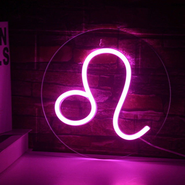 Leo Neon Light Sign