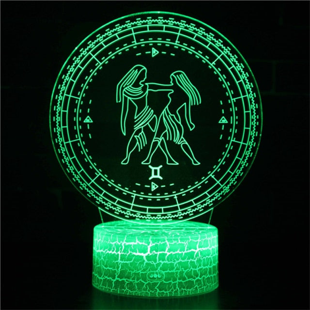 Gemini 3D LED Lamp