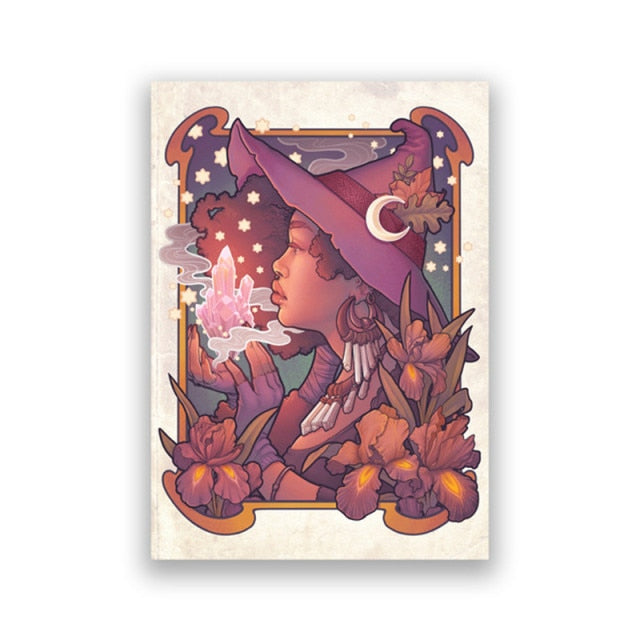 Autumn Witch Portrait Canvas
