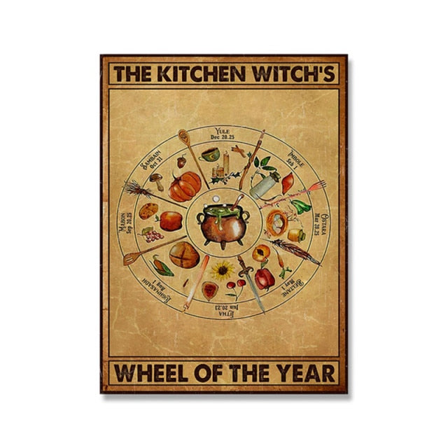 Witch's Wheel Canvas