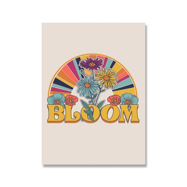 Bloom Hippie Poster