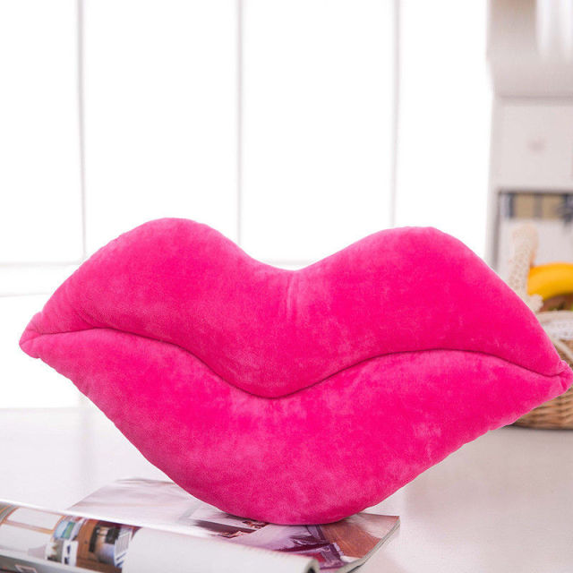 Pink Lips Pillow