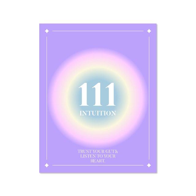 111 Intuition Pastel Angel Print