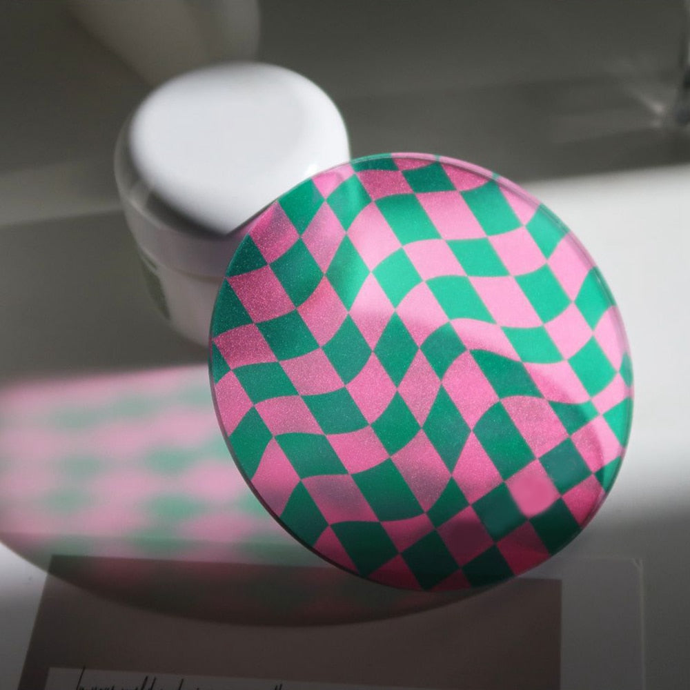 Decorative Checkerboard Coasters