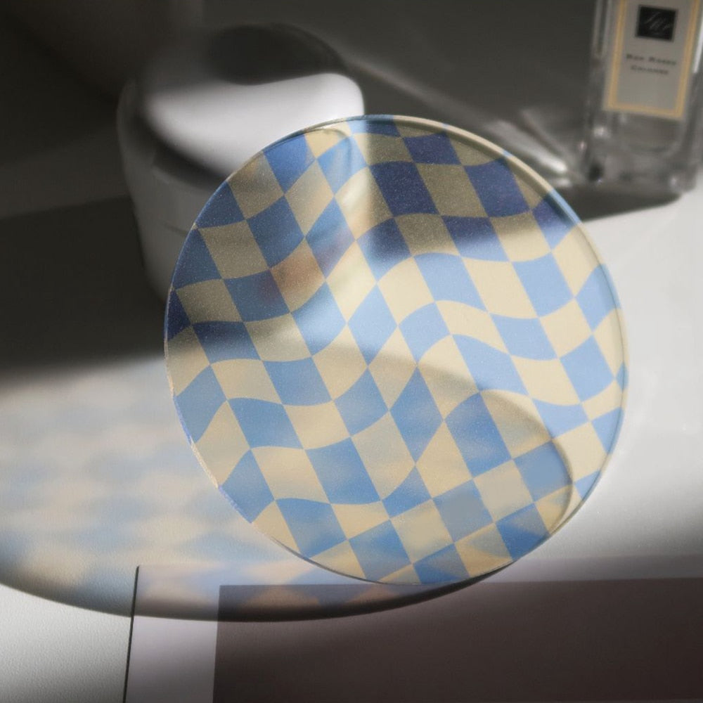 Decorative Checkerboard Coasters