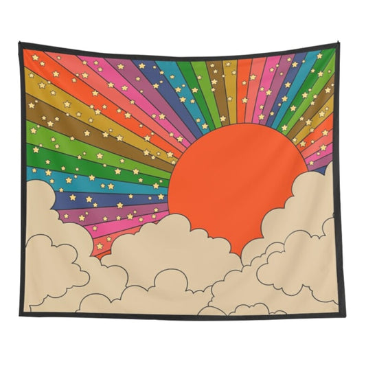 Trippy Sunshine Tapestry