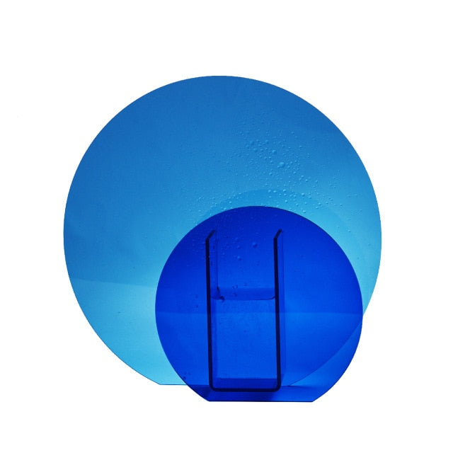 Blue Circles Abstract Vase