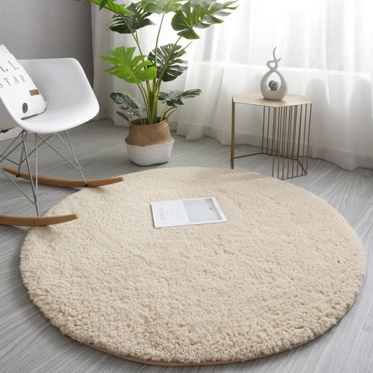 Camel Circle Shag Rug