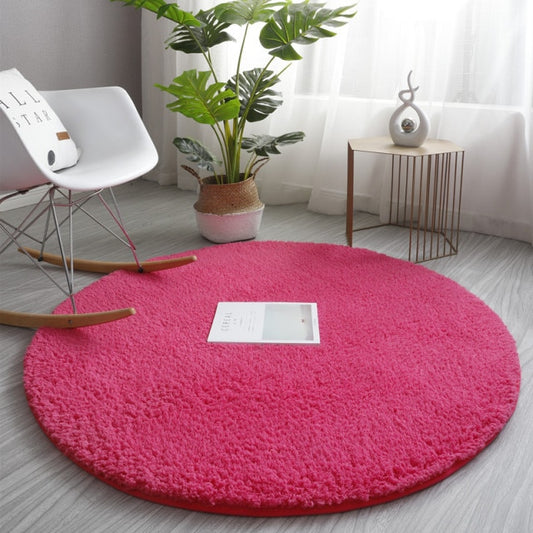 Rose Circle Shag Rug