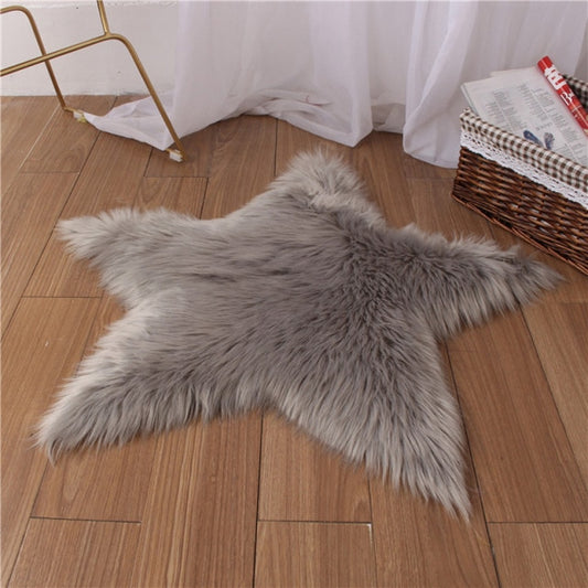 Grey Wolf Star Shag Rug