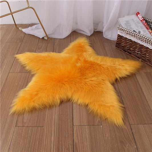 Creamsicle Star Shag Rug