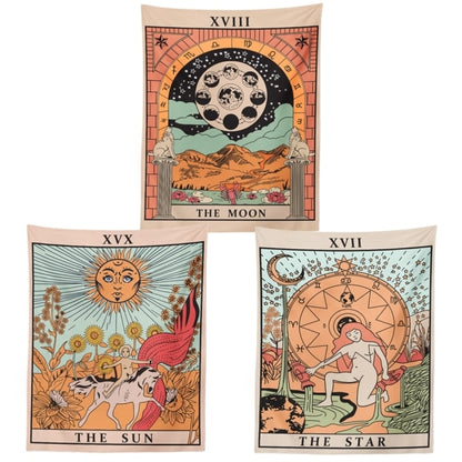 The Sun, The Moon and The Star -  Multicolor Tapestry 3 Pack