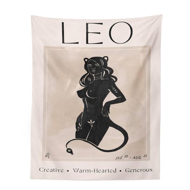 Natural Leo Tapestry