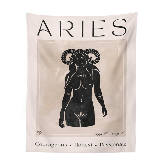 Natural Aries Tapestry