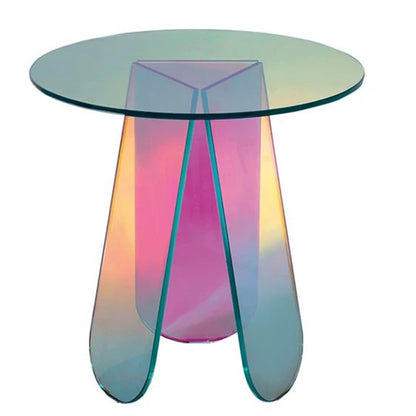 Rainbow Iridescent Side Table