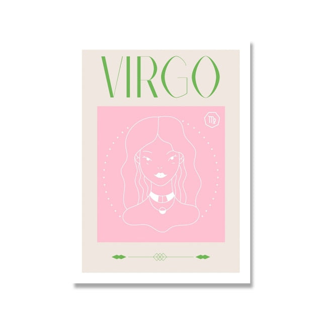 Virgo Pastel Poster