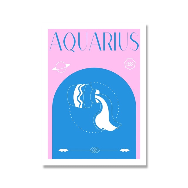 Aquarius Pastel Poster