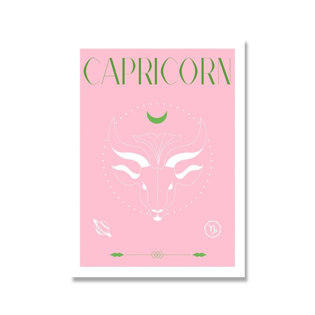 Capricorn Pastel Poster