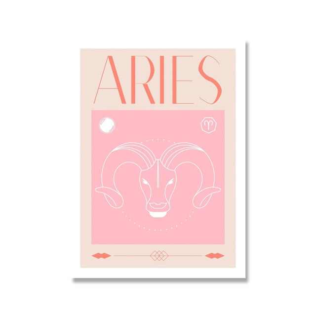 Aries Pastel Poster