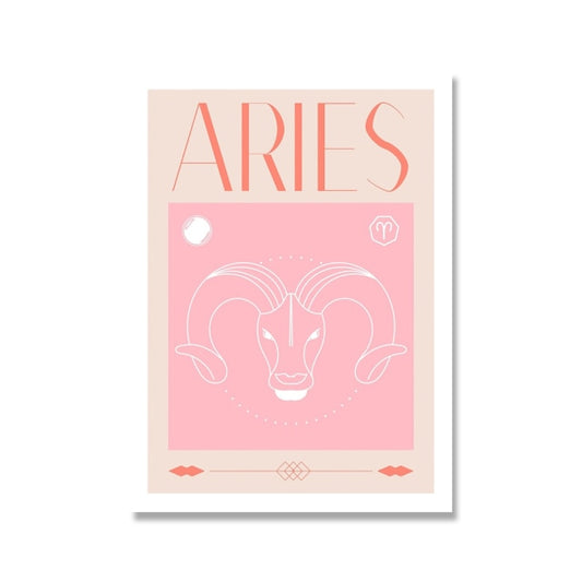 Aries Pastel Poster