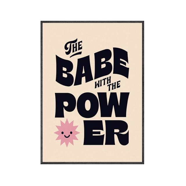 Babe Power Poster