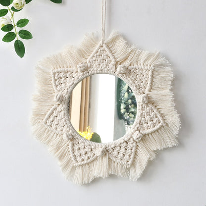 Boho Macrame Wall Mirror