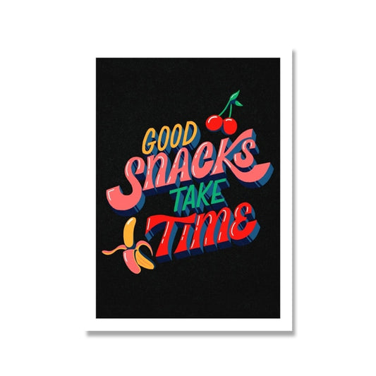 Good Snacks Retro Print