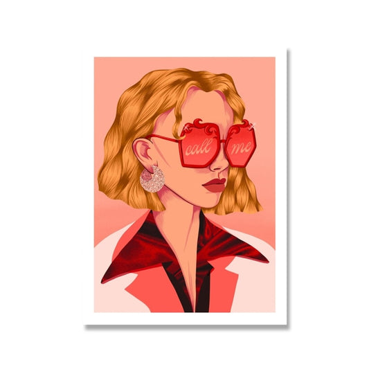 Disco Lady Retro Print