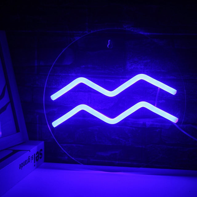 Aquarius Neon Light Sign
