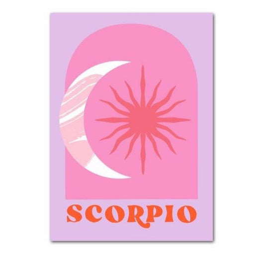 Scorpio Retro Poster