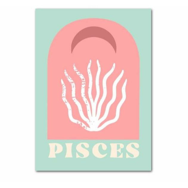 Pisces Retro Poster
