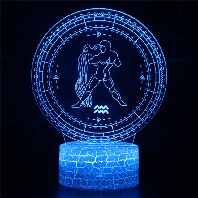 Aquarius 3D LED Lamp