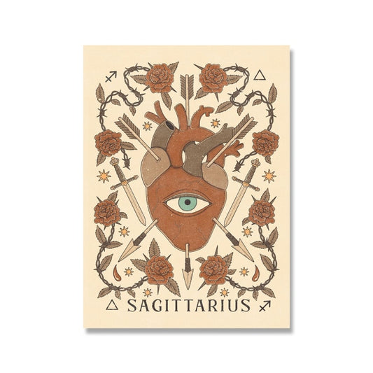 Sagittarius Boho Sign Print