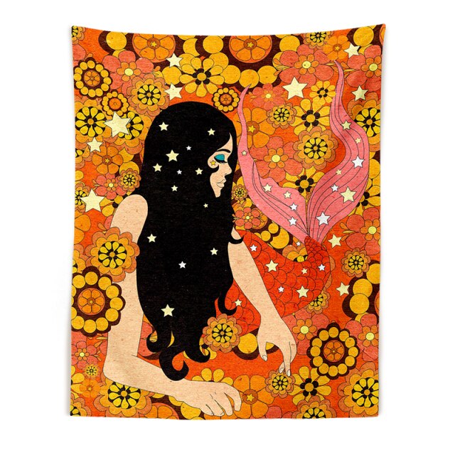 Surrounded By Daisies Tapestry