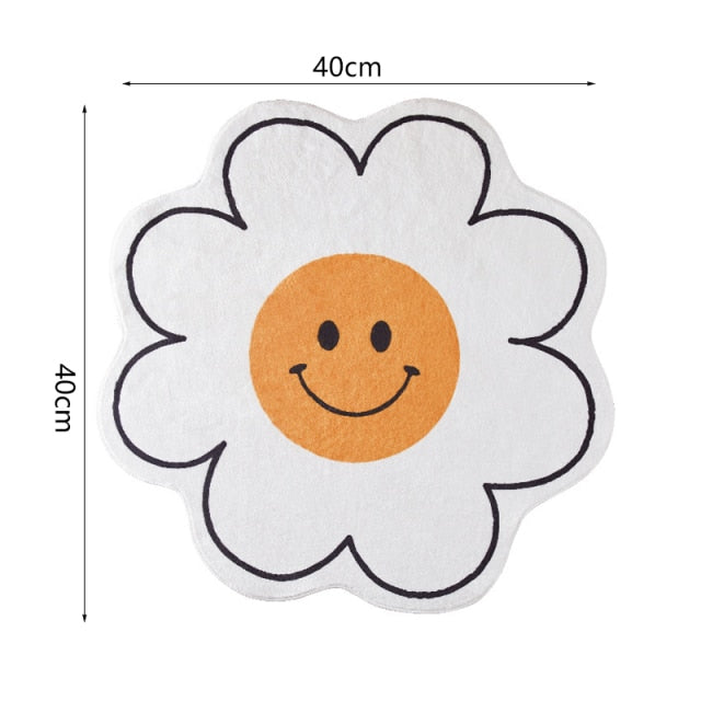 Smiley Flower Doormat