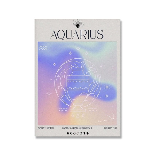 Aquarius Energy Constellation Print